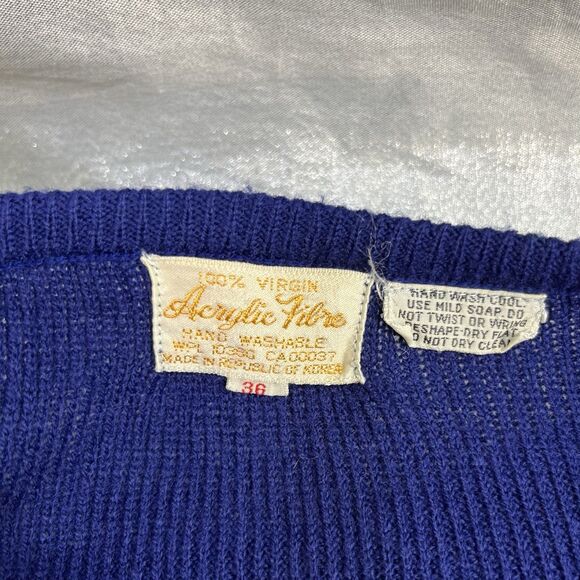 VINTAGE Sweater Cardigan Vest Set 1950s - Picture 9 of 16